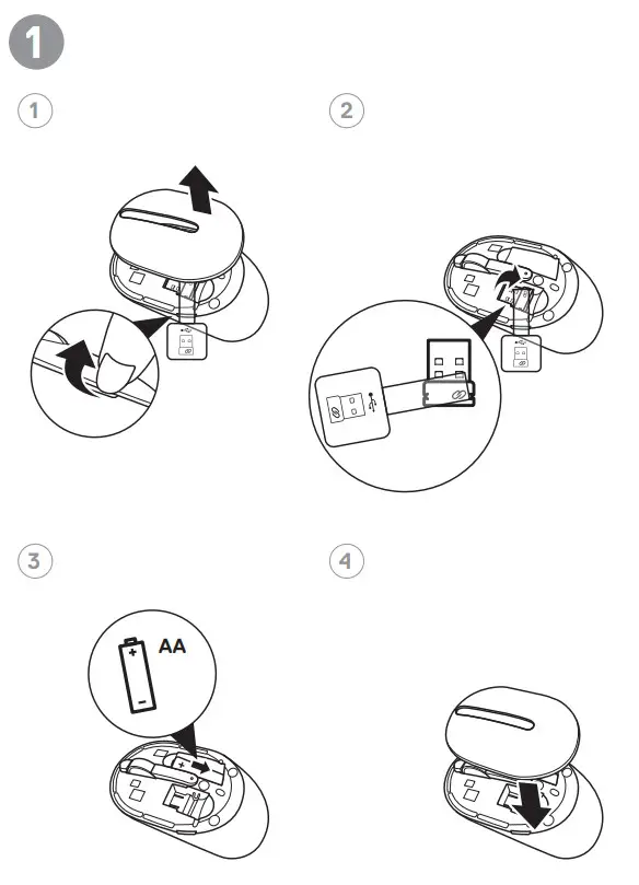 Dell Pro Wireless Keyboard and Mouse KM5221W - 1