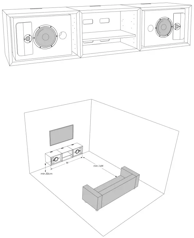 LYNGDORF CS 2 In Cabinet Speaker - PLACEMENT