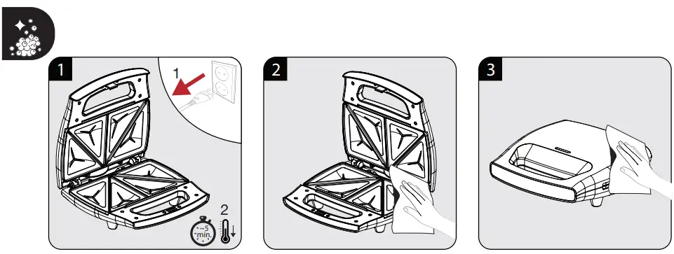 beko SWM 2971 B Sandwich Maker User Manual  - Operation