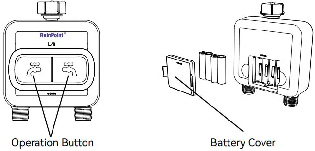 RainPoint HTV213FRF 2-Zone Water Timer-FIG2