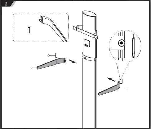 SECOMP 17.03.1262 TV Floor Stand Z2