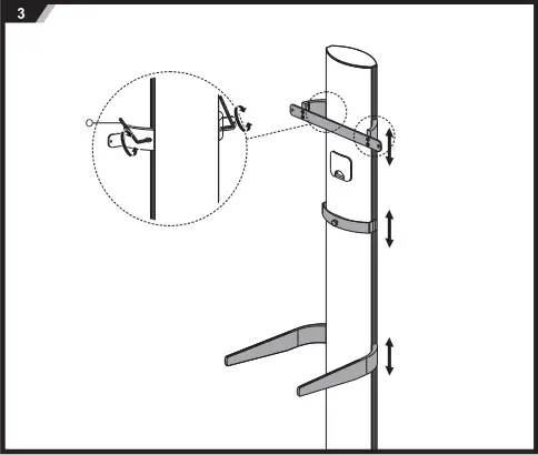 SECOMP 17.03.1262 TV Floor Stand Z3