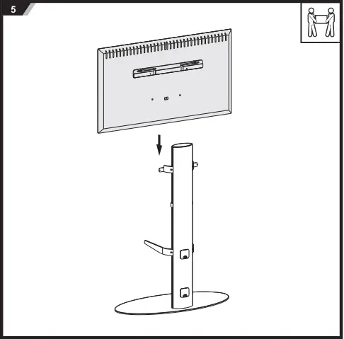 SECOMP 17.03.1262 TV Floor Stand Z5
