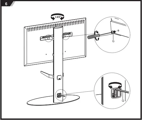 SECOMP 17.03.1262 TV Floor Stand Z5