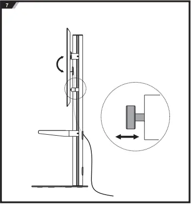 SECOMP 17.03.1262 TV Floor Stand Z7
