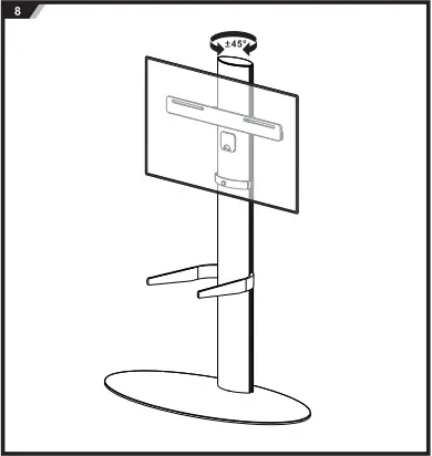 SECOMP 17.03.1262 TV Floor Stand Z8
