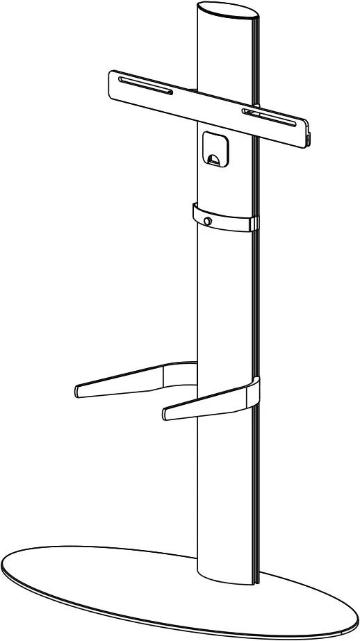 SECOMP 17.03.1262 TV Floor Stand