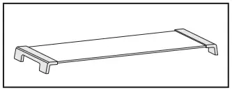 Pelgrim PKVO3082 Undercounter Refrigerator with Freezer - Serving tray