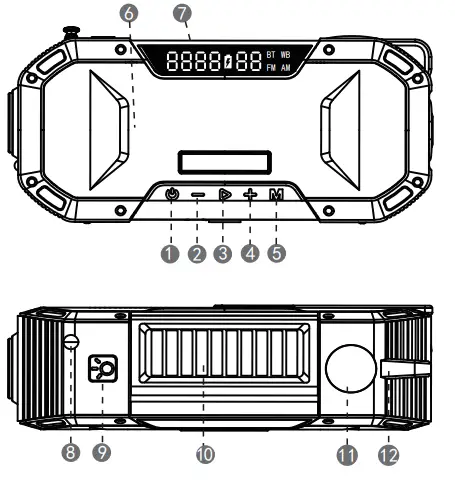 KAYINOW DF-580B Bluetooth Wireless Speaker FM Radio -