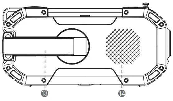 KAYINOW DF-580B Bluetooth Wireless Speaker FM Radio - Product structure