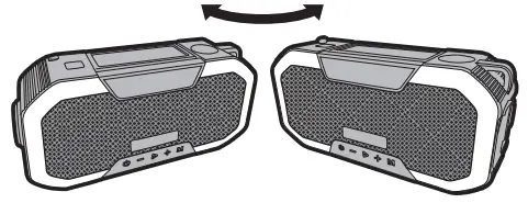 KAYINOW DF-580B Bluetooth Wireless Speaker FM Radio - When playing AM