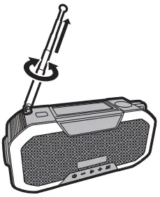 KAYINOW DF-580B Bluetooth Wireless Speaker FM Radio - When playing FM