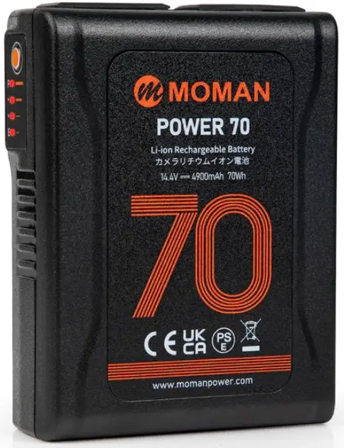 MOMAN POWER 70 V Mount Li Ion Rechargeable Battery