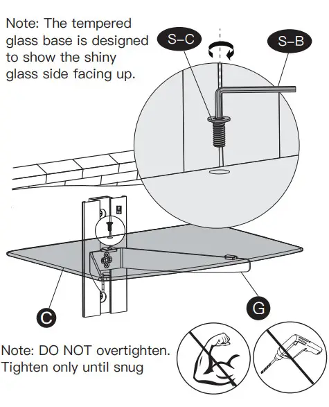 PERLESMITH PSDSK2-1 Floating Wall Mounted Shelf -7