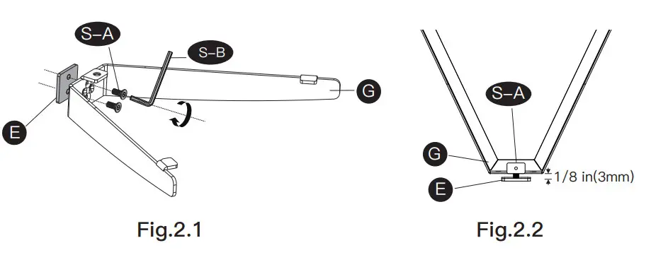 PERLESMITH PSDSK2-1 Floating Wall Mounted Shelf -GLASS