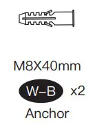PERLESMITH PSDSK2-1 Floating Wall Mounted Shelf -Wall Kits2