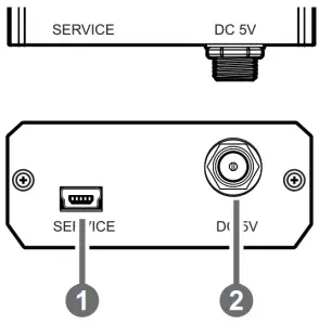 CYP AVX-101F-TX UHD HDMI Over Fiber Transmitter - Rear Panel