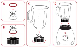 SQ professional 7280 Dainty Luminate Blender and Grinder - BLENDING JUG