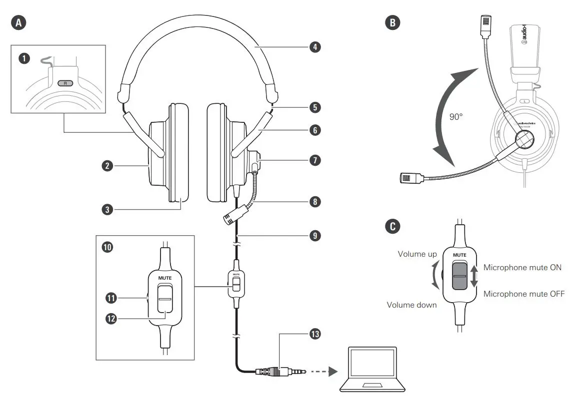 audio-technica ATH-770XCOM Stereo Headset User Manual - Product Overview