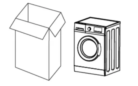 Kogan Series 7 Front Load Washing Machine - Removing packaging