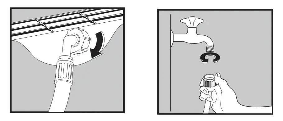 Kogan Series 7 Front Load Washing Machine - Water inlet connection
