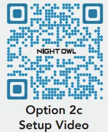 NIGHT OWL WNIP-8LTA-BS WIFI Camera- Option 2c