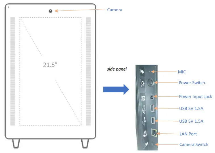 actiMirror DESK21T03 Smart Mirror with Display