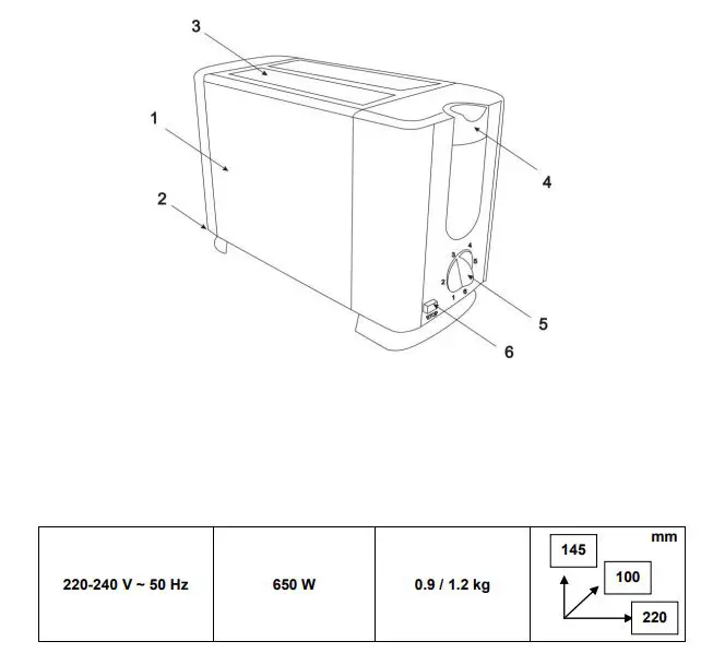 SCARLETT SC-TM11026 Toaster fig2