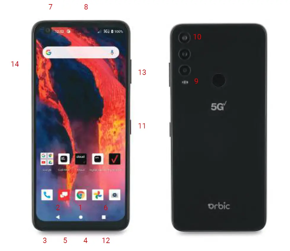 Orbic Myra 5G Smartphone fig1