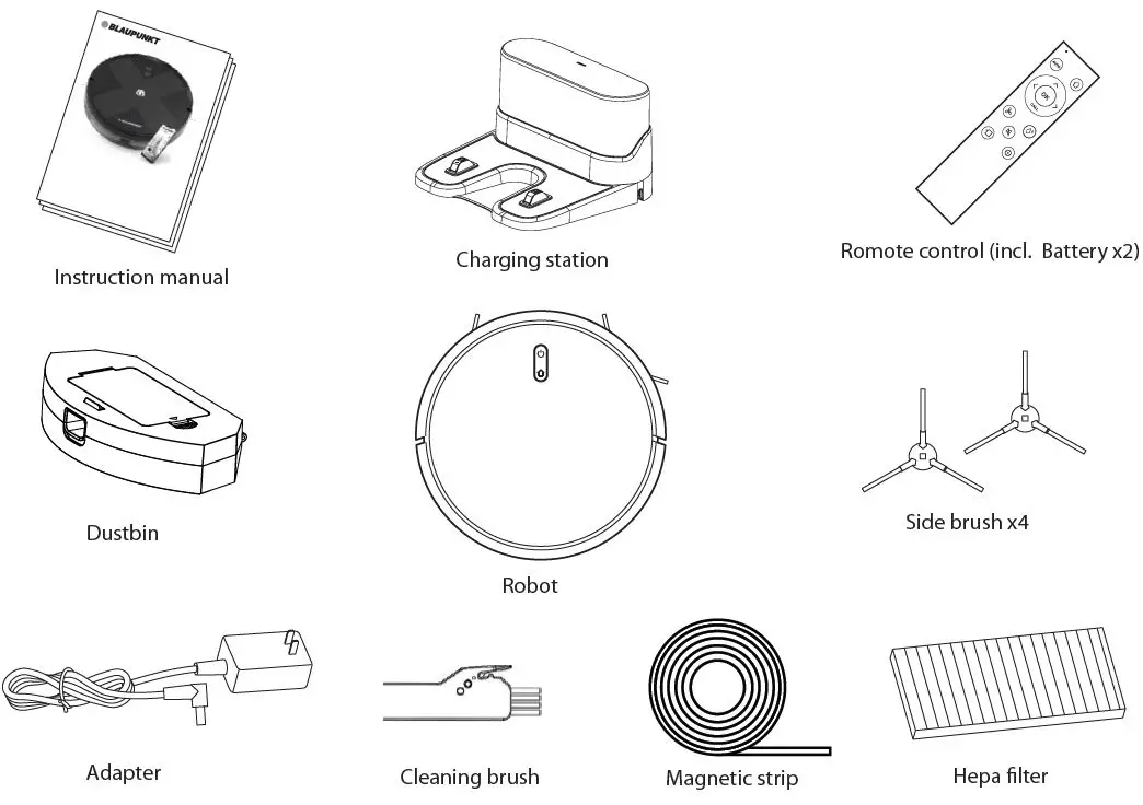 BLAUPUNKT BPK-VCBB1XVB BLUEBOT XVAC Robotic Vacuum Cleaner fig-2