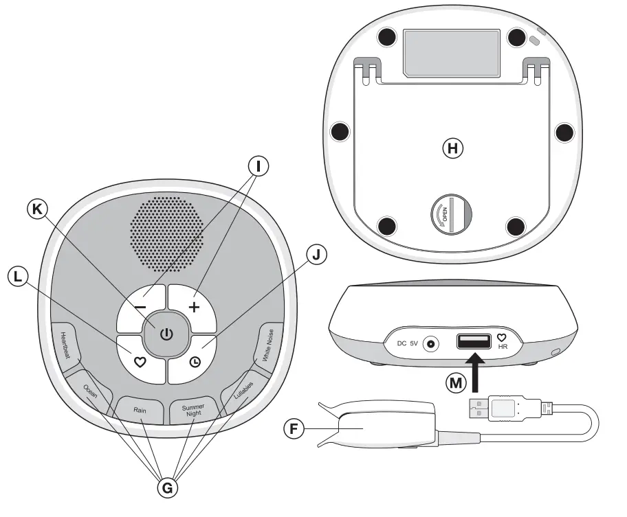 WELCARE WSS100 Sleep Tight Sleep Sound Machine - timer 4