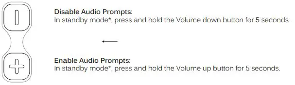 MEE audio Bluetooth Wireless Media Headphones - DISABLING AUDIO PROMPTS