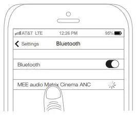 MEE audio Bluetooth Wireless Media Headphones - Pairing 3