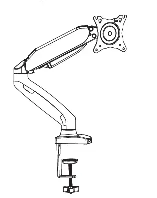 AOC AS110D0 Ergonomic Monitor Arm fig 1
