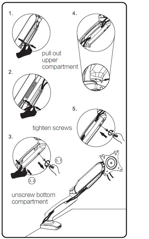 AOC AS110D0 Ergonomic Monitor Arm fig 10
