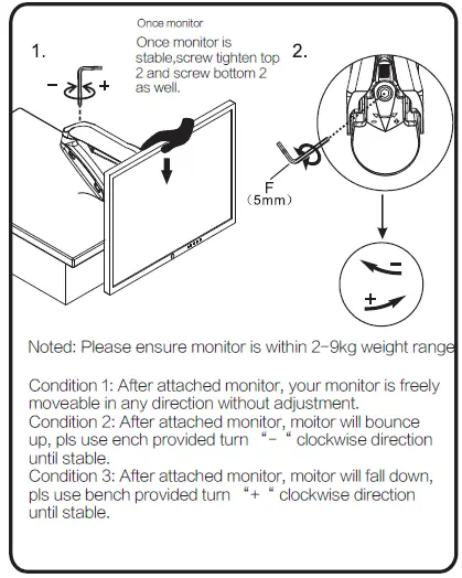 AOC AS110D0 Ergonomic Monitor Arm fig 13