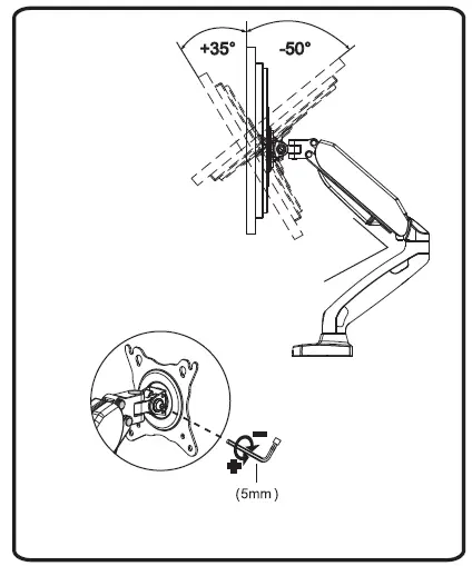 AOC AS110D0 Ergonomic Monitor Arm fig 14