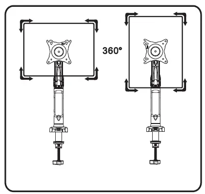 AOC AS110D0 Ergonomic Monitor Arm fig 15