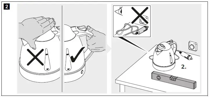 Kampa 0000100939538 Electric 1L Travel Kettle fig 2
