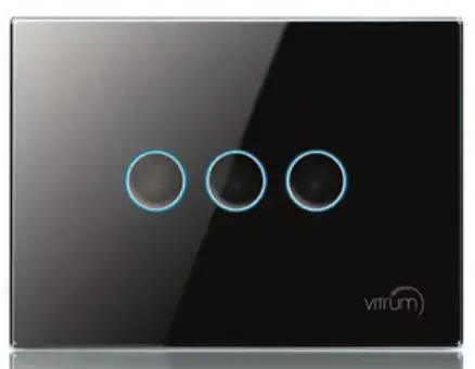 VITRUM-DESIGN-0KE050T10 IP-Touch-Panel 5”-Bianc- Nero-KNX-