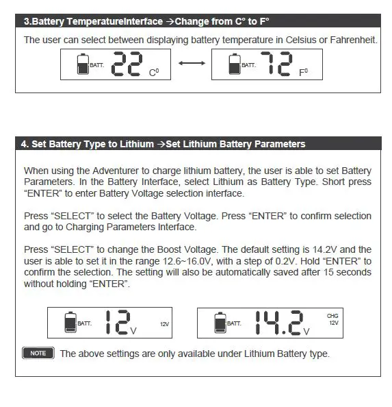 RENOGY Adventurer 30A PWM Version 2.1 Flush Mount Charge Controller w-LCD Display fig 20