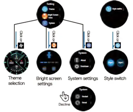 Shenzhen Nakinmi Smart Technology MV60 Smart Watch - Set interface 3