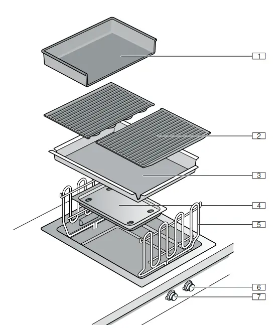GAGGENAU VR 414 111 Electric Grill 38 CM 1