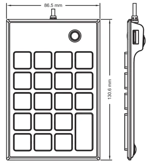 ahpoon AS KB26 Numpad - fig