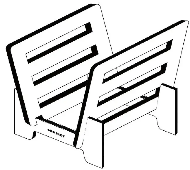 CROSLEY AC1052A Record Storage Display