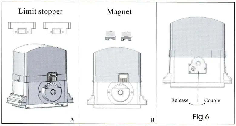 Cronte Technology FD-SLI800KG 800KG Sliding Door Garage Motor Instructions - Fig. 6