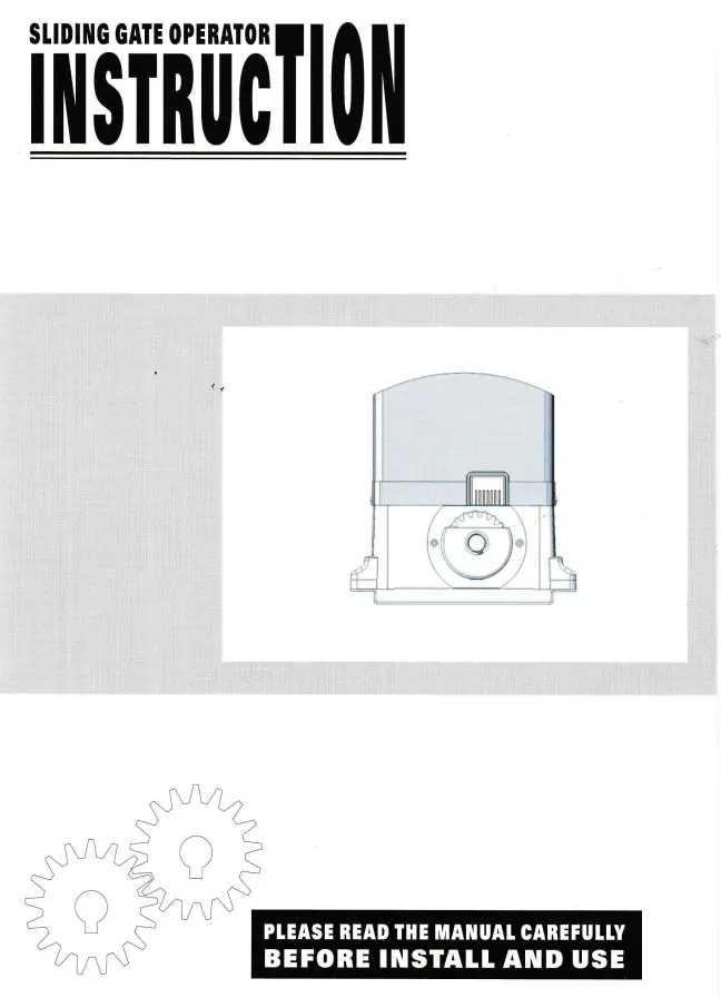 Cronte Technology FD-SLI800KG 800KG Sliding Door Garage Motor Instructions