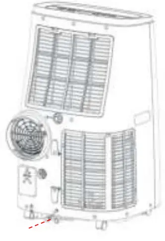 ERGENIC ERG ARC SL2114K Portable Air Conditione - Unplug the water plug