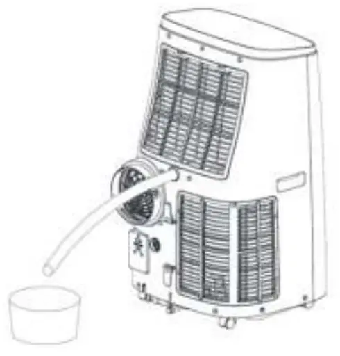 ERGENIC ERG ARC SL2114K Portable Air Conditione - drainage pipe