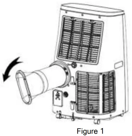 ERGENIC ERG ARC SL2114K Portable Air Conditione - pipe assembly